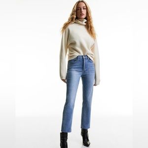 Aritzia Denim Forum Arlo High Rise Straight Jean 28L